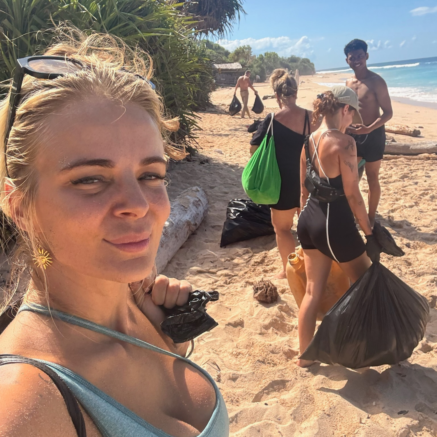 Beach cleaning community program