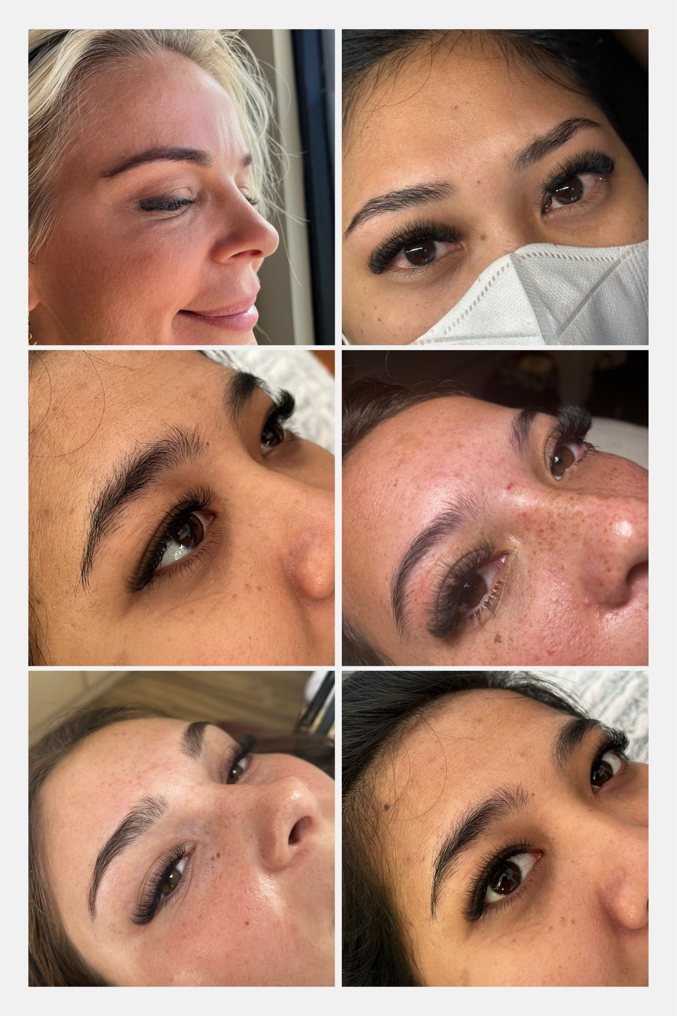 Eyelash extension beauty treatment