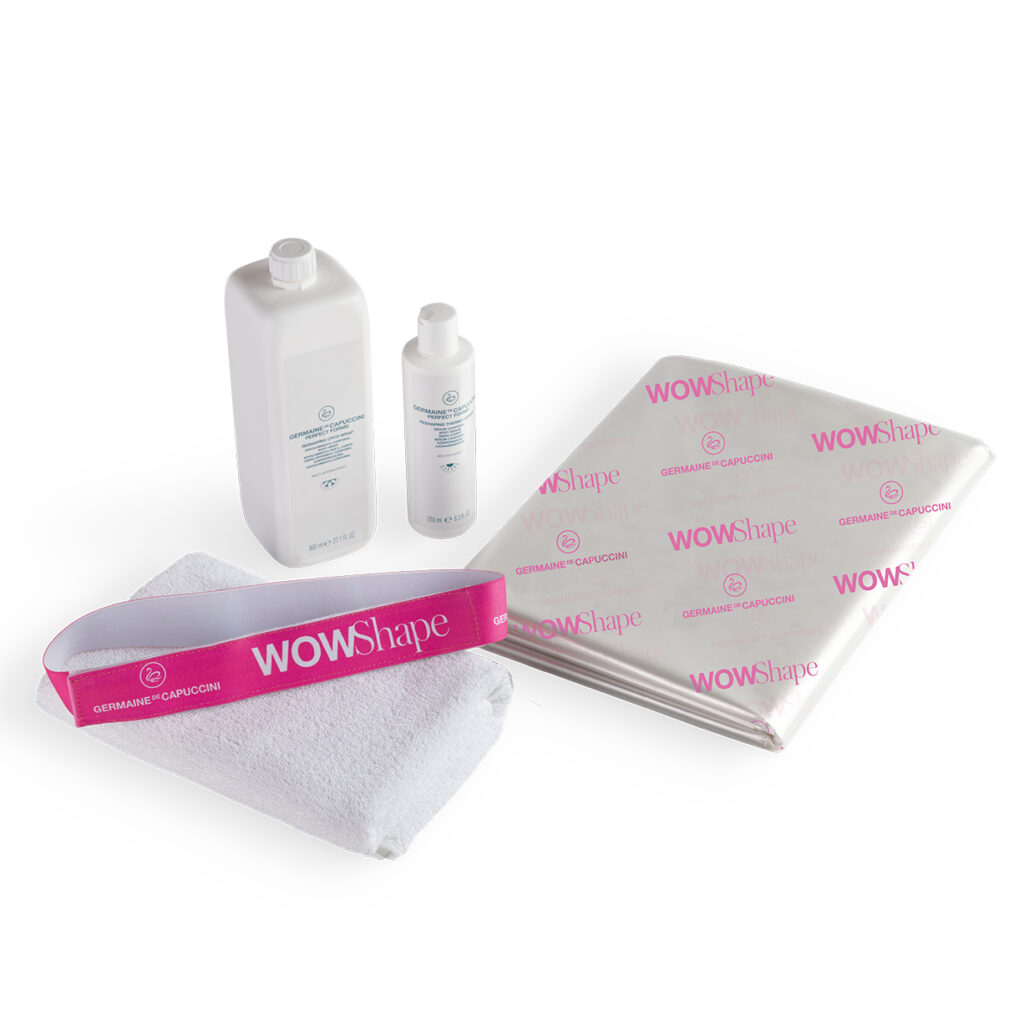 WOW Shape professional pack by Germaine de Capuccini — thermo-serum, body wrap film and application band
